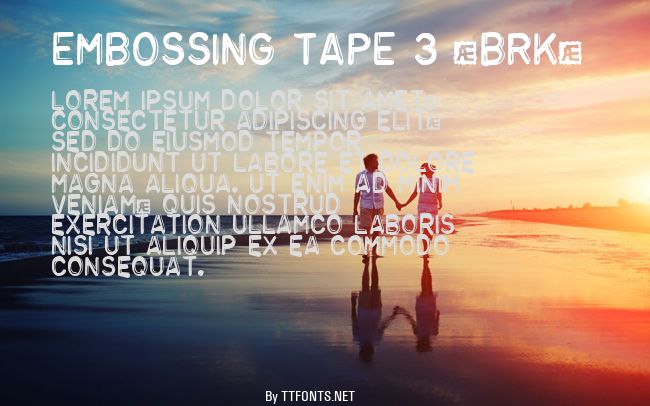Embossing Tape 3 (BRK) example